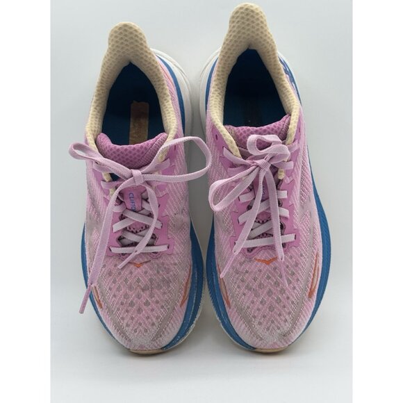 Hoka One One Womens Clifton 9 1127896  Pink Running Shoes Sneakers 7.5 - Picture 6 of 10